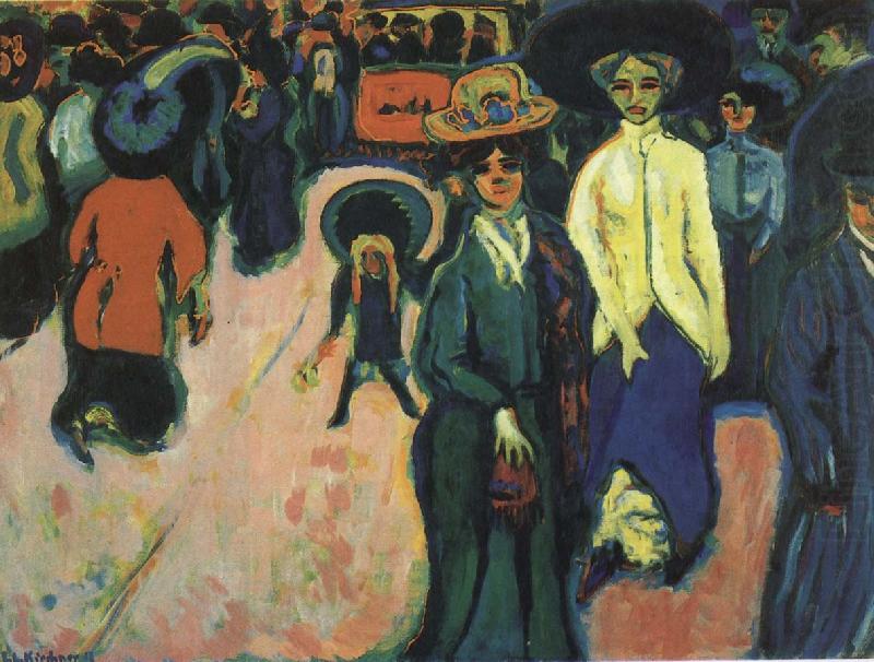 Street, Dresden, Ernst Ludwig Kirchner